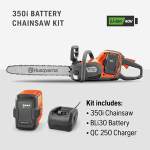 Husqvarna Power Axe 350i Cordless Electric Chainsaw Battery Power